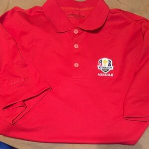 Nike Red Polo with Ryder Cup Medinah Logo